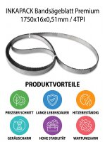 Bandsägeblatt Premium | 1750x16x0,51mm / 4TPI