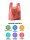 Sacs bretelles - ROUGE - Elite | HDPE en liasse | 30x18x55cm | 2000 pcs / carton (20x100)