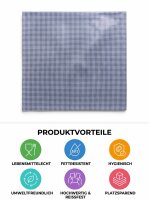 Film-laminated butcher paper | 1/4 sheet | 38x50cm | Eco Quality-Blue | 10kg / carton