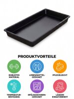 ABS plastikten et tepsisi | 82x30x6cm | Köşeli kenarlar