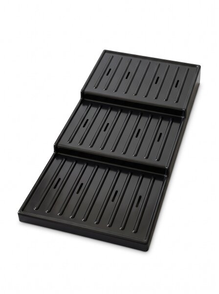 Display tray with steps made of ABS plastic | 81x40x8,5cm
