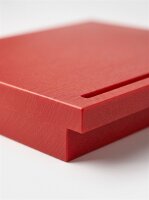 Cutting board with knife holder | Red | 50x50x4cm