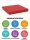 Cutting board with knife holder | Red | 50x50x4cm