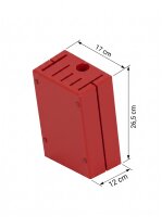 Großer Messerblock | Rot | 17x26,5x12cm