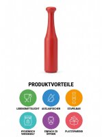 Poussoir pour machine allemande | fond ovale | 15+25x7cm