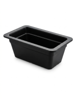 Melamine meat tray | 26,5x16,5x10cm | Black | GN 1/4...