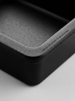 Melamin Fleischtablett | 26,5x16,5x10cm | Schwarz | GN 1/4 100mm | CODE 618 | Atlas CODE 772