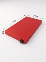 Cutting board with blade sharpener | Red | 50x30x5cm