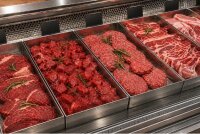 Stainless steel meat tray | 80x30x10cm