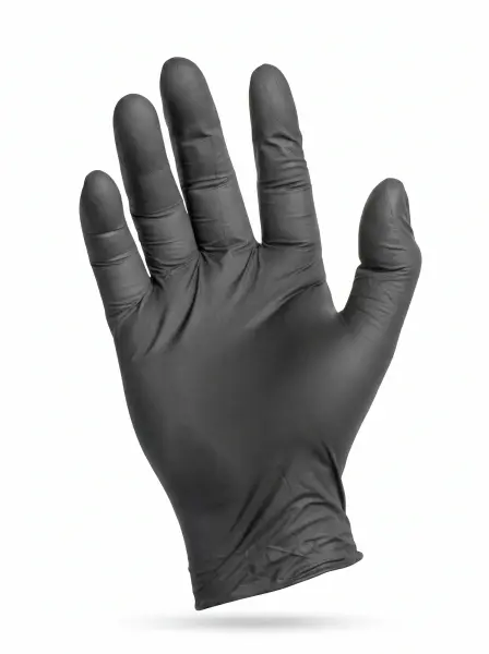 Mercator | Gants en nitrile | Sans poudre | Noir | Taille M | 100 pcs / paquet