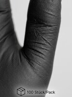 Mercator | Gants en nitrile | Sans poudre | Noir | Taille M | 100 pcs / paquet