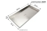 Plateau à viande en inox | 60x20x4cm