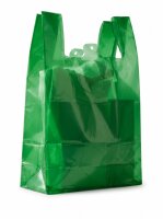 Sacs bretelles | Couleur vert |  HDPE en liasse |...