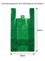 Sacs bretelles | Couleur vert |  HDPE en liasse |...