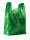 Sacs bretelles | Couleur vert |  HDPE en liasse | 30+20x60cm | Carton principal 1000 pcs (10x100)