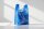 Hemddraagtassen | Blauw | HDPE | Geblokt | 30+20x60cm | 1000 stuks / doos | (10x100)