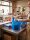 Hemddraagtassen | Blauw | HDPE | Geblokt | 30+20x60cm | 1000 stuks / doos | (10x100)