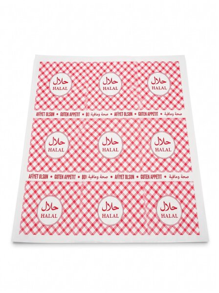 Fresh-packing paper with film | 1/2 sheet | 50x75cm | Eco Quality-red | 10kg / carton
