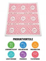 Fresh-packing paper with film | 1/2 sheet | 50x75cm | Eco Quality-red | 10kg / carton