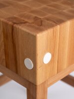 Butchers chopping block made of solid beech wood | 50x70x94cm | with base frame