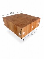 Slagershakblok van massief beukenhout | 50x50x20cm |...