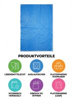 Yan körüklü poşet | HDPE | F2 | 60+40x80cm | Mavi | Şeffaf | 1000 adet / koli