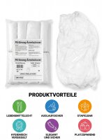 PE-Einweg Ärmelschoner | weiß | 40cm | mit Gummizug | 1000 Stück / Karton