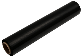 Stretchfolie schwarz 23 µm, 50 cm, 1,5 kg – Palettenfolie, 6 Rollen / Karton